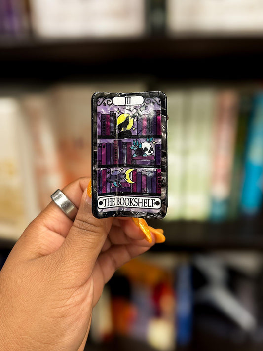 The Bookshelf Tarot Card Hair Claw Clip