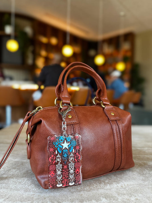 Taíno Roots Puerto Rico Acrylic Bag Charm