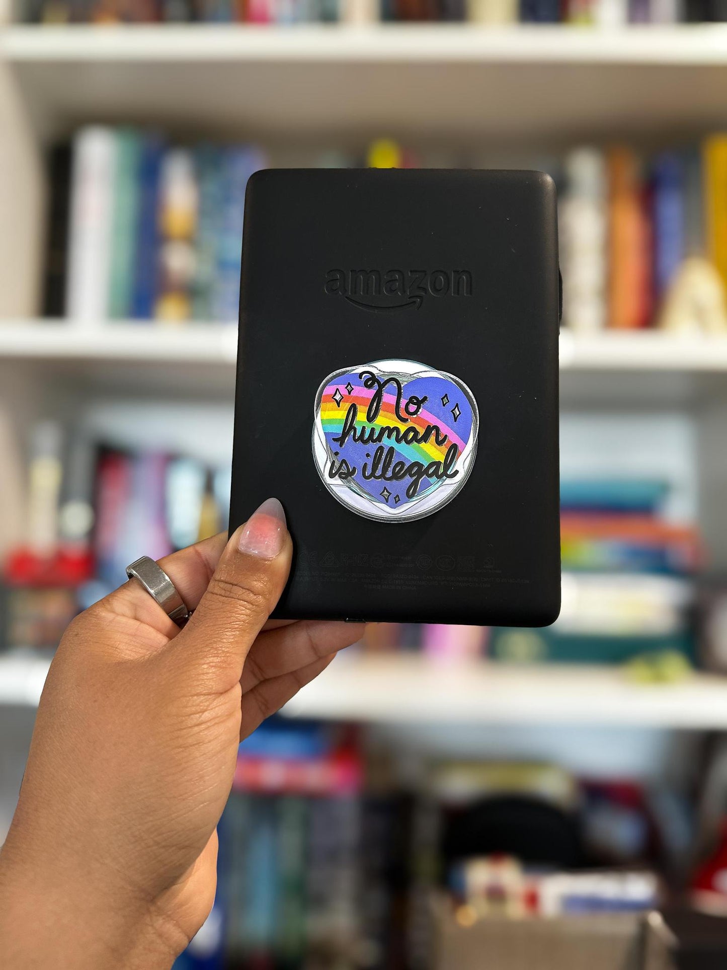 No Human Is Illegal MagSafe Phone & Kindle Grip