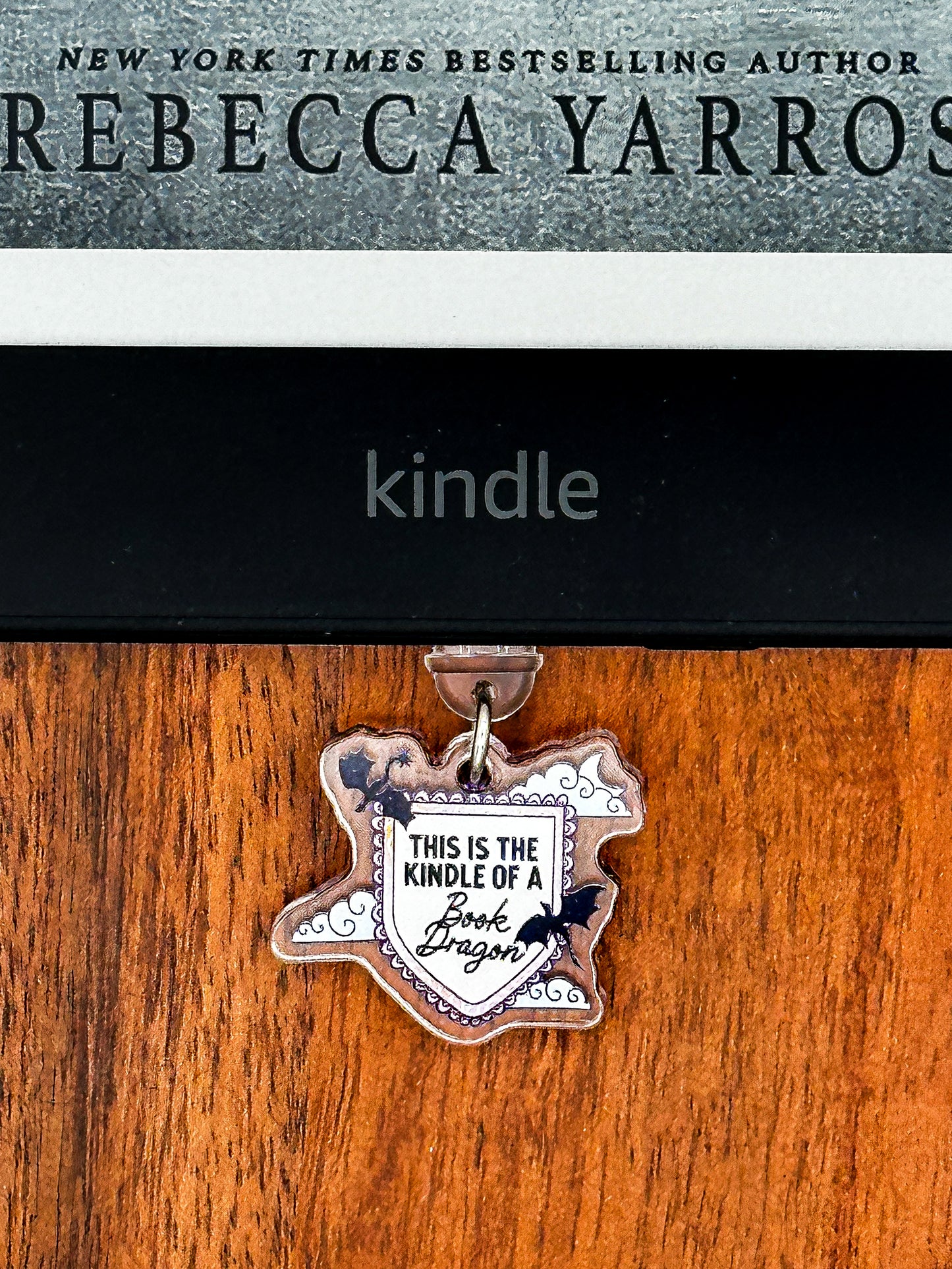 Book Dragon Kindle Charm