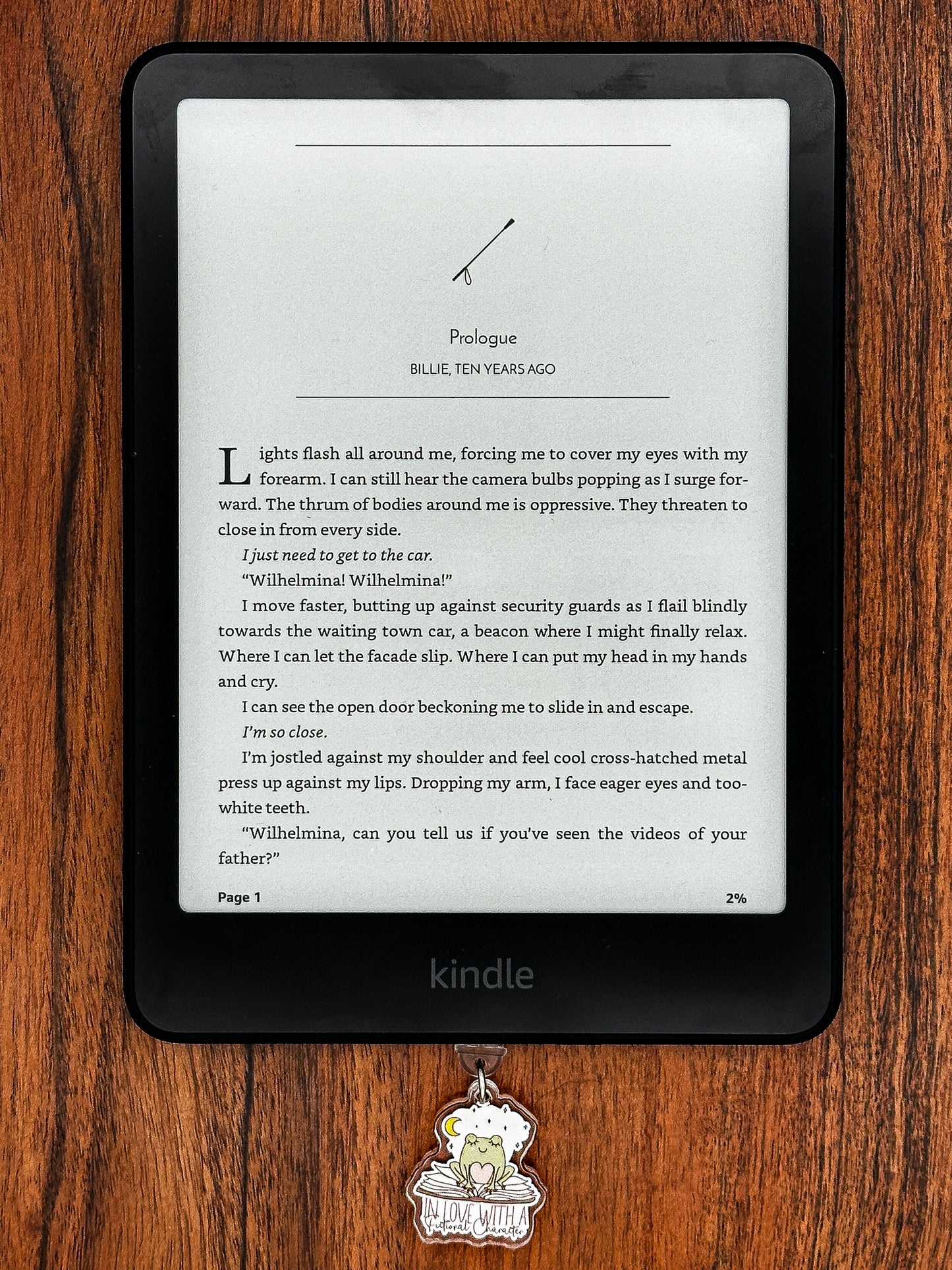 In Love With Fictional Characters Kindle Charm