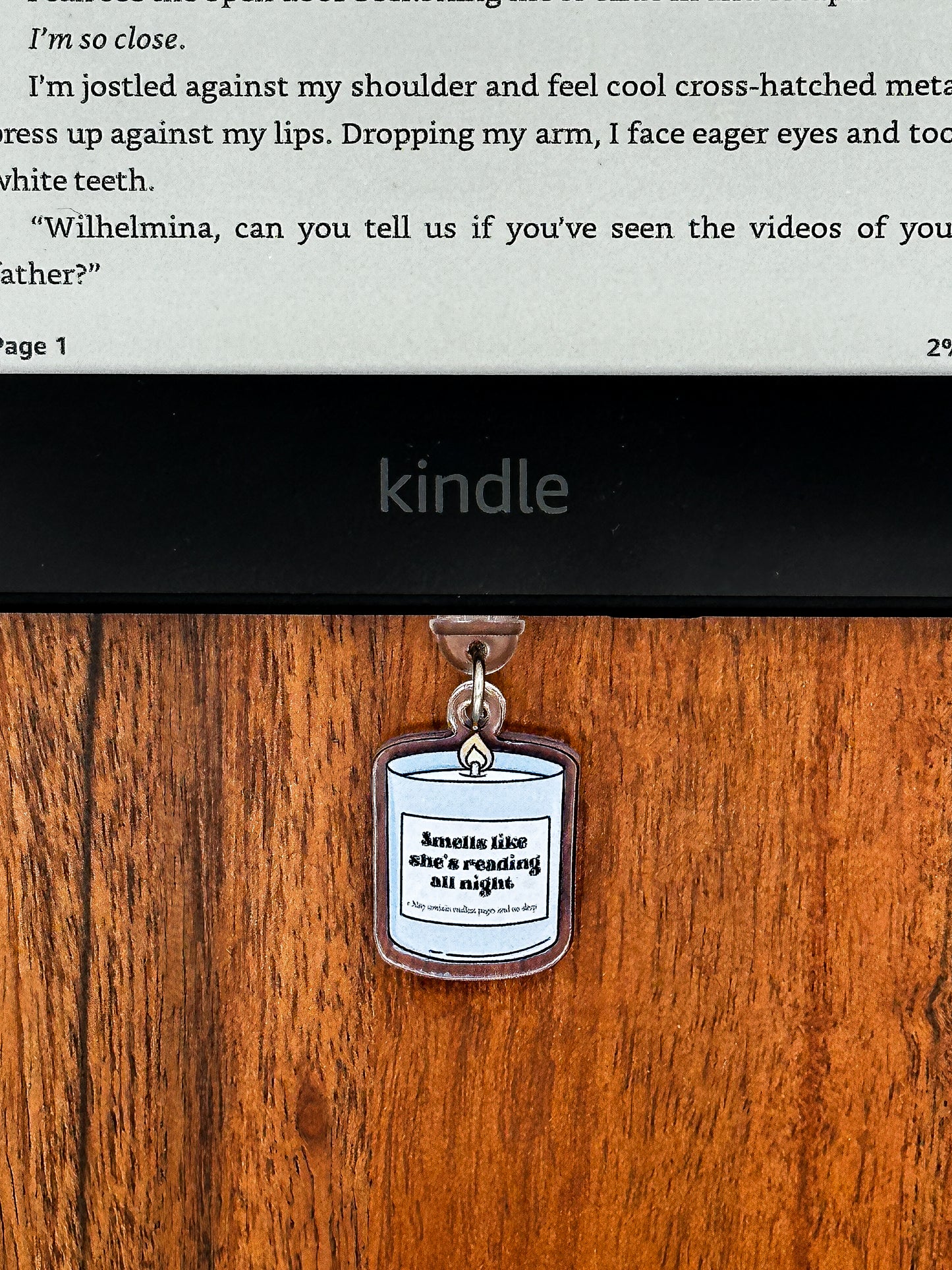 Smells Like She’s Reading All Night Kindle Charm