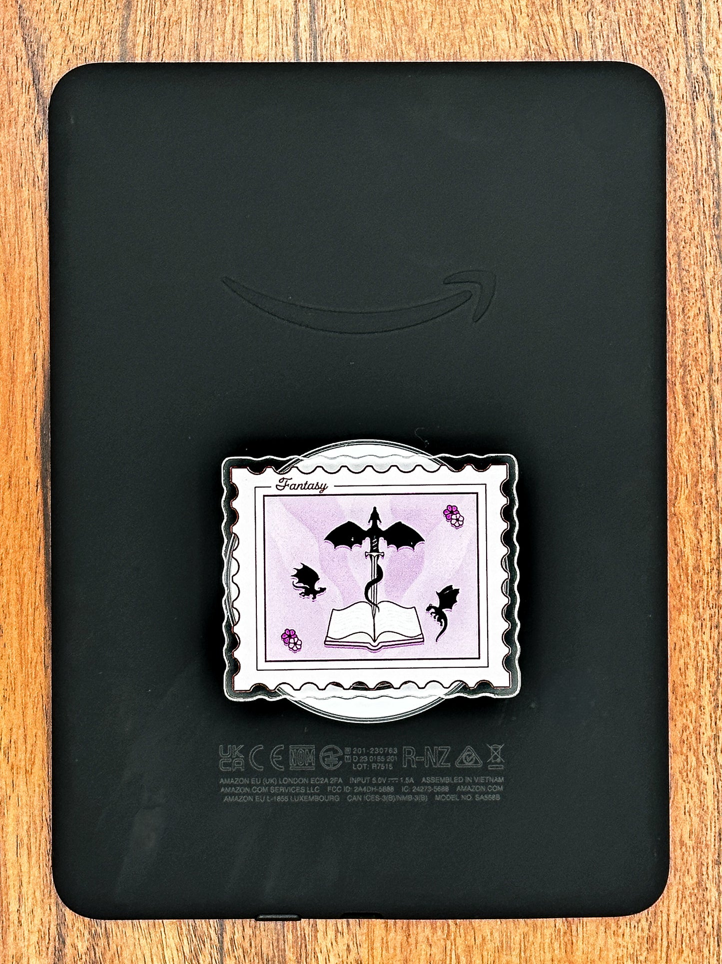 Fantasy Postage Stamp Magnetic Phone & Kindle Grip