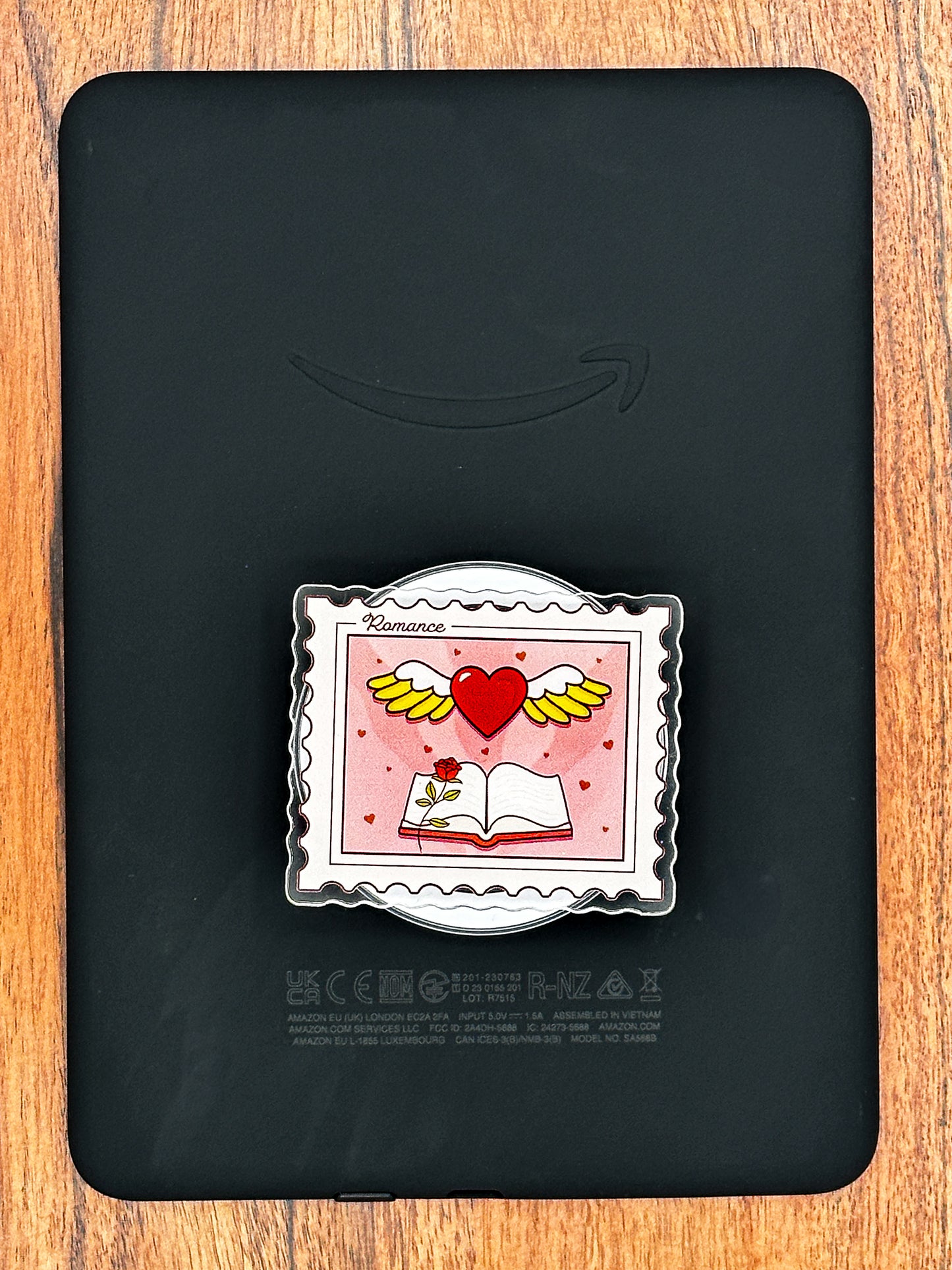 Romance Postage Stamp Magnetic Phone & Kindle Grip