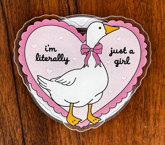Literally Just a Girl Goose Magnetic Phone & Kindle Grip