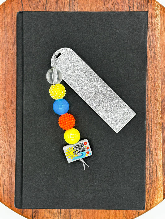 Sunrise to Sunset Acrylic Beaded Bookmark