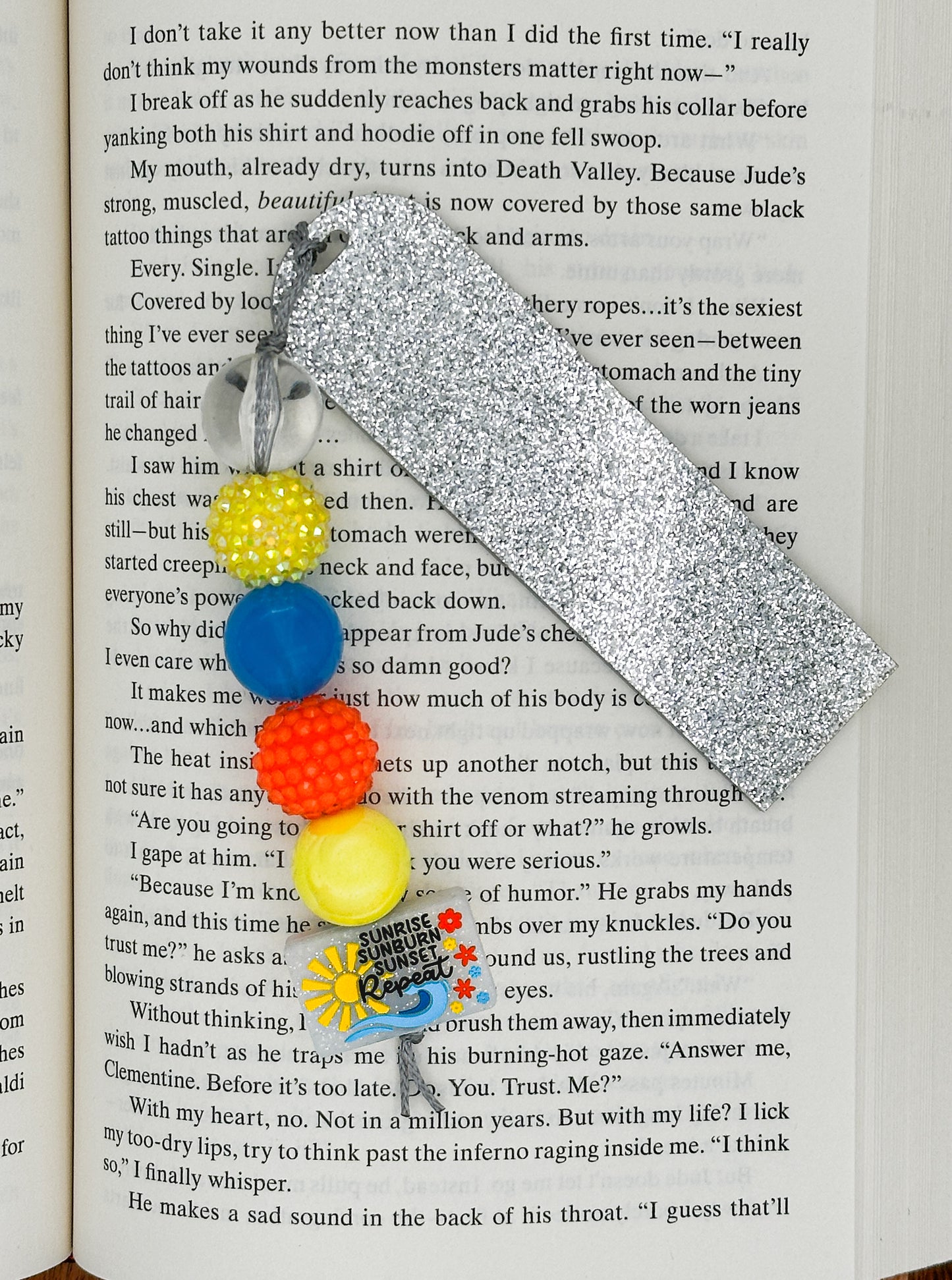 Sunrise to Sunset Acrylic Beaded Bookmark