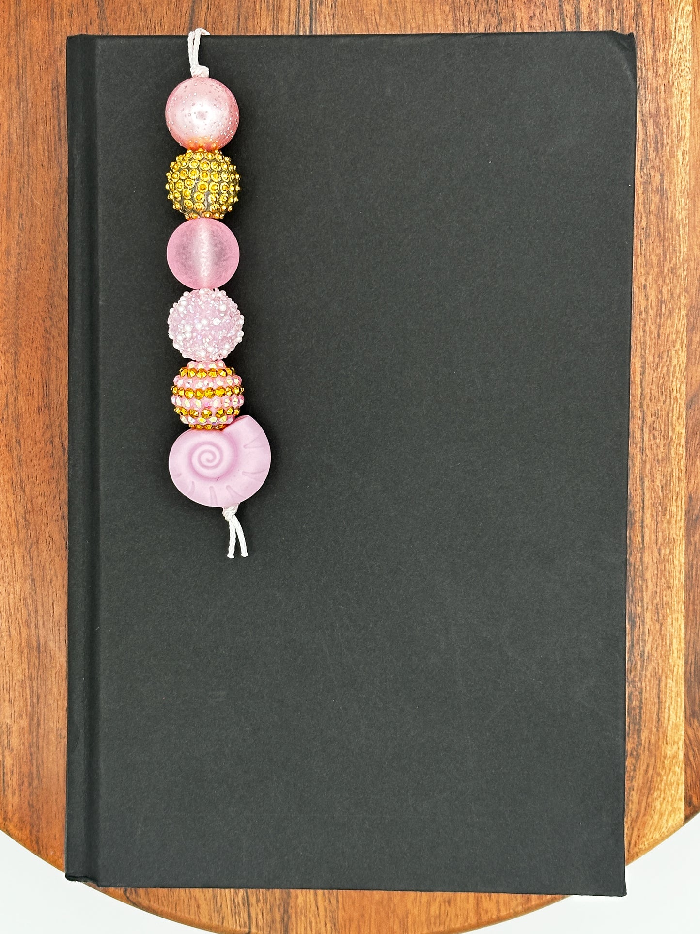 "Pretty in Pink" Beaded Bookmark