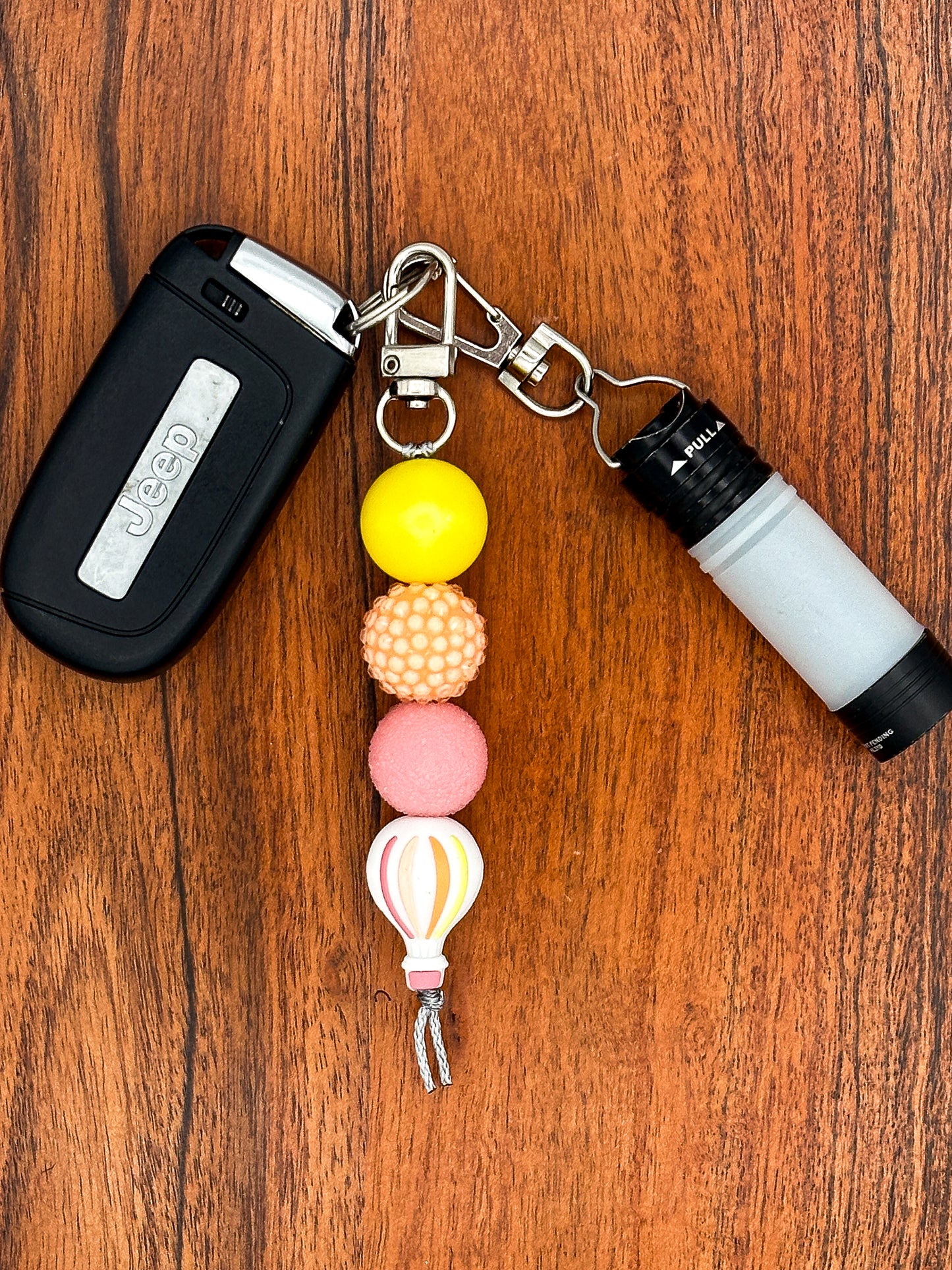 Sunset Skies Hot Air Balloon Keychain