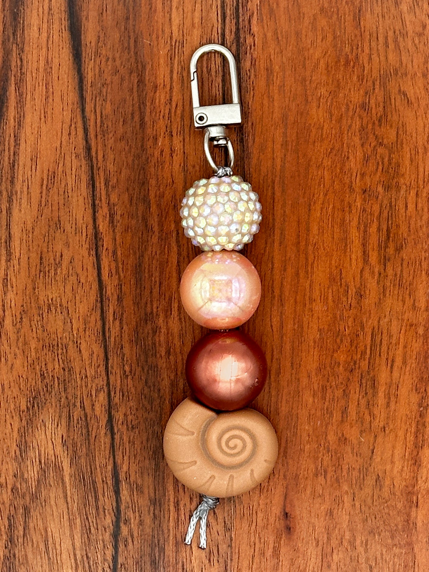 Golden Coast Seashell Keychain