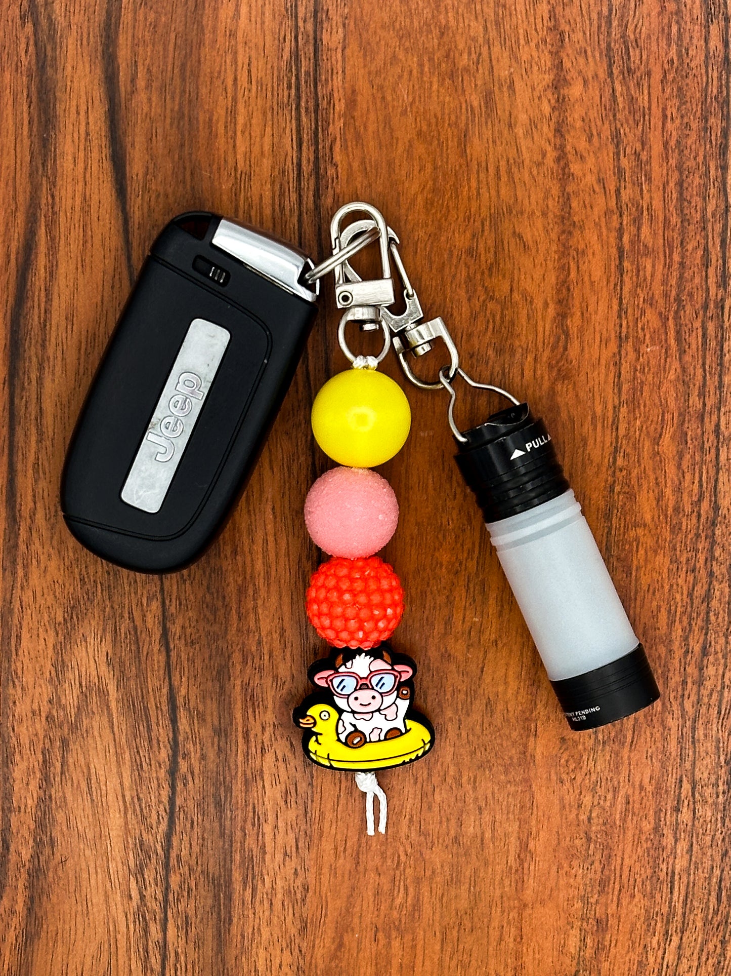 Poolside Moo-d Keychain