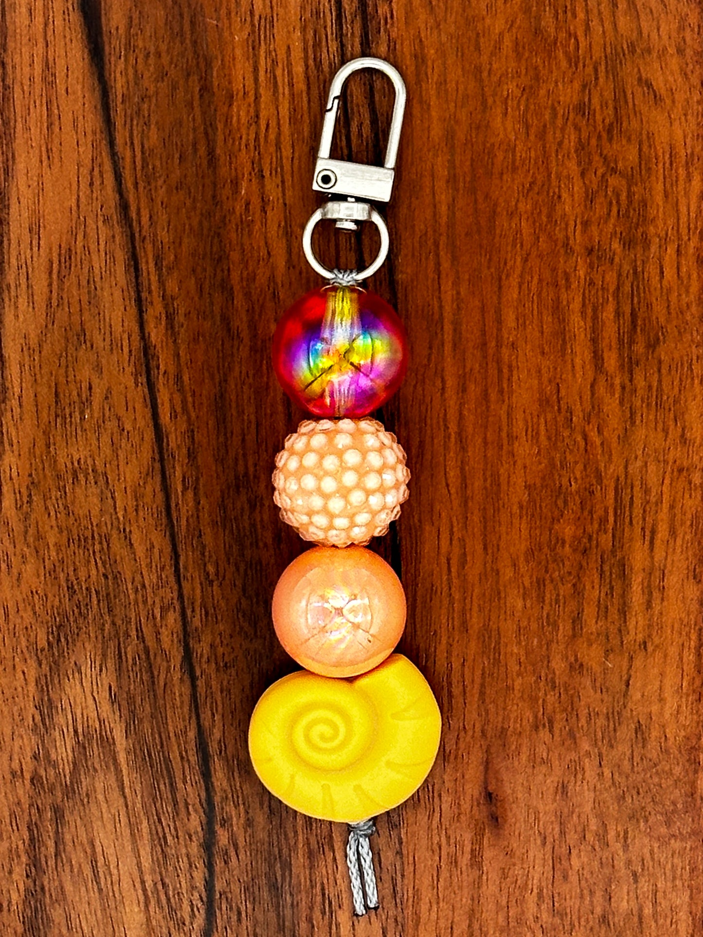 Sunset Seashell Keychain