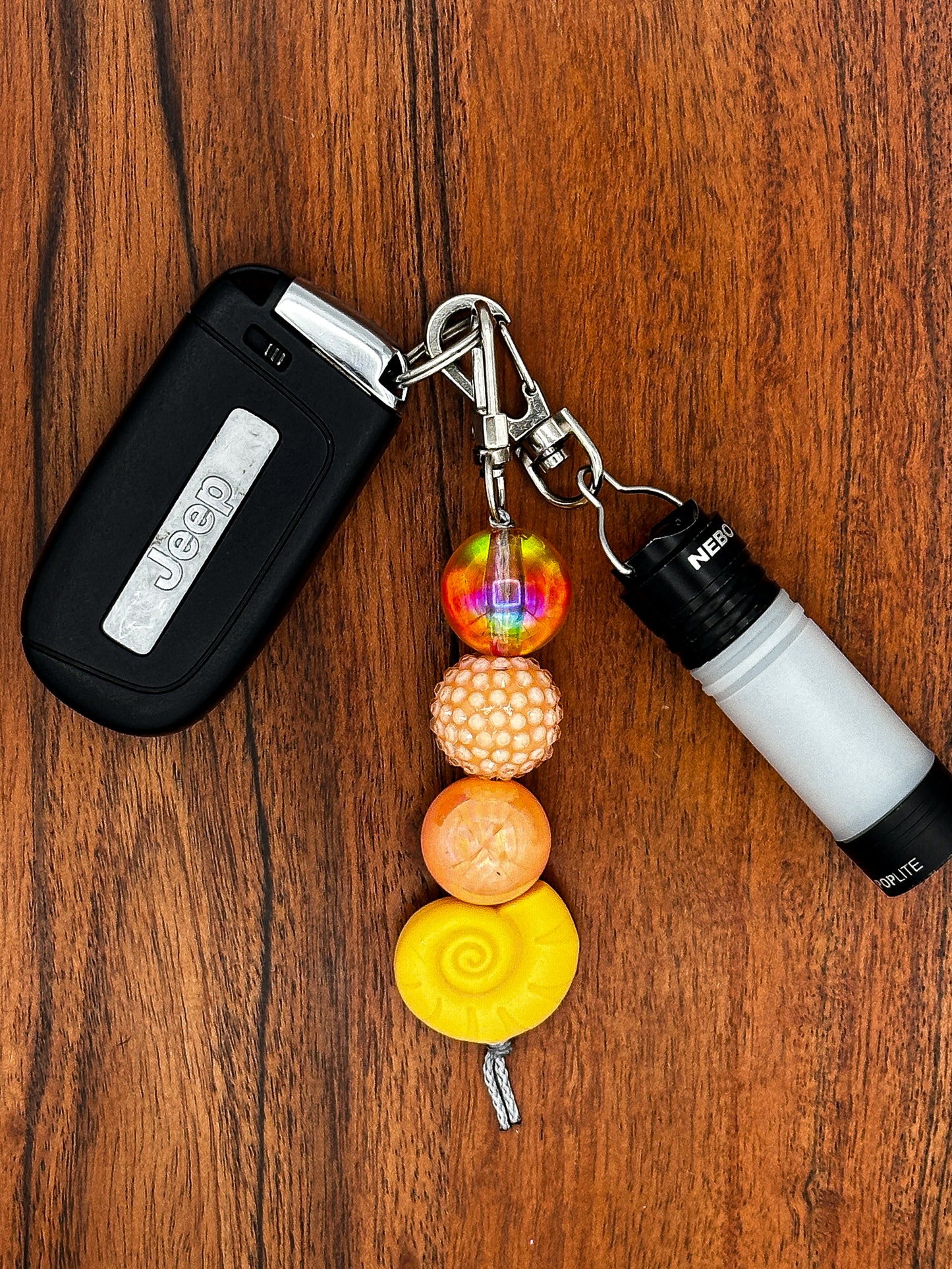 Sunset Seashell Keychain