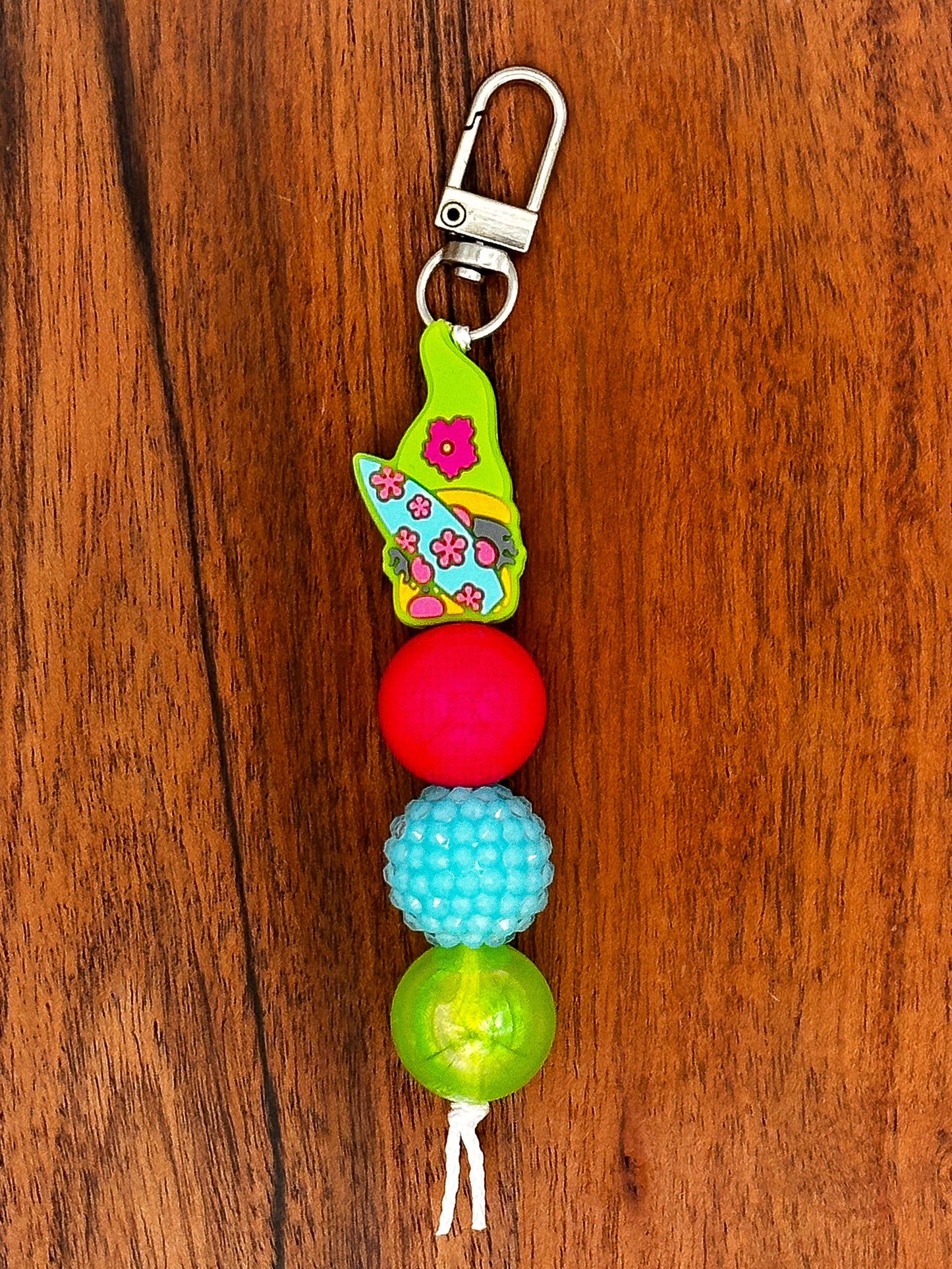 Surf’s Up Gnome Keychain