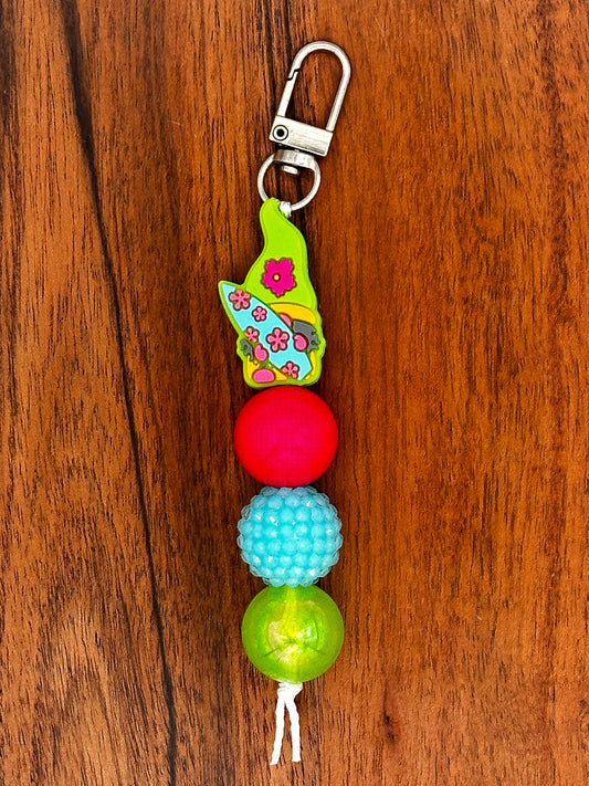 Surf’s Up Gnome Keychain