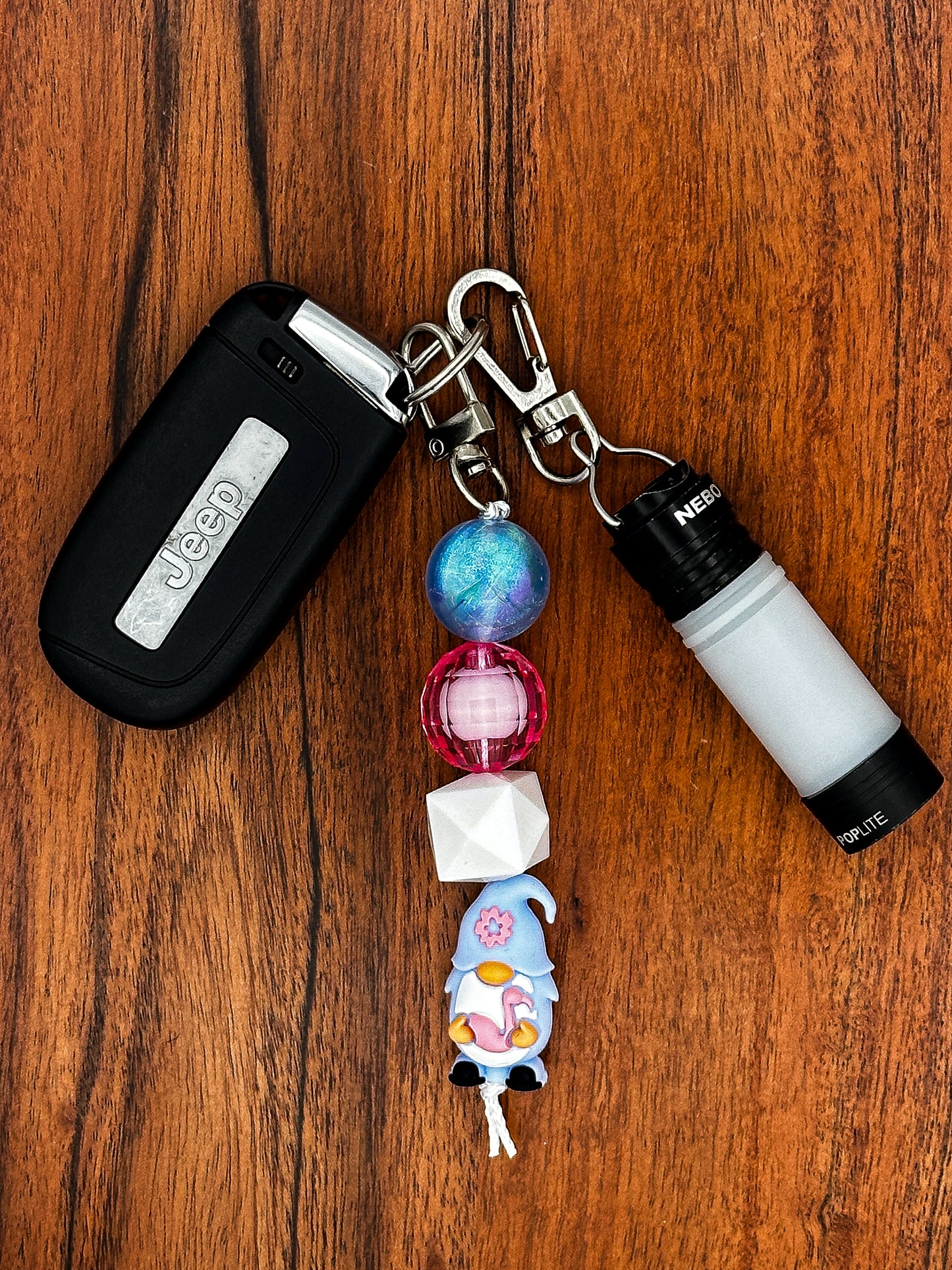 Flamingle Gnome Keychain