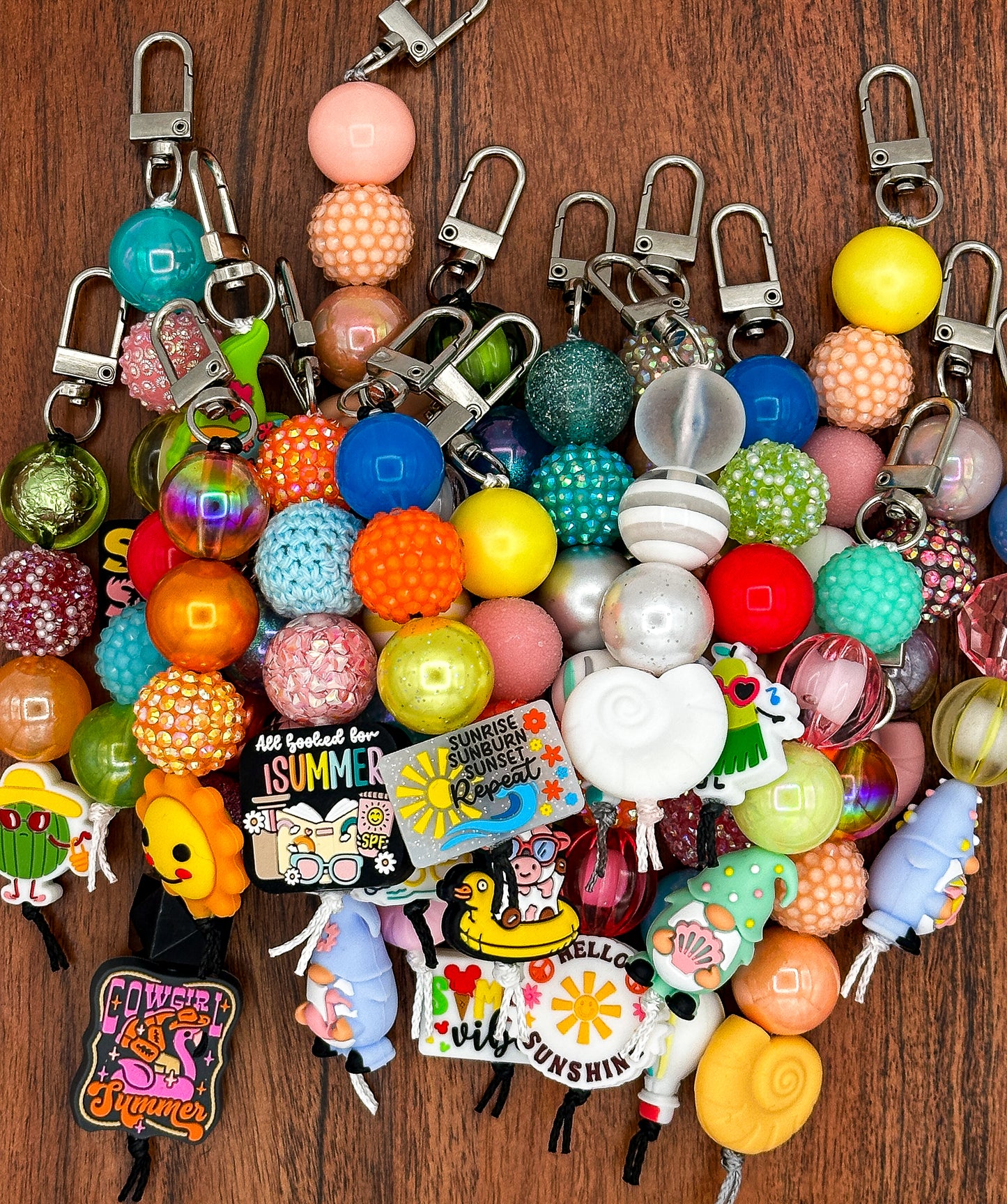 Beach Ballin’ Gnome Keychain