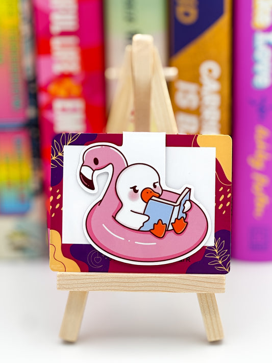 Float & Read Flamingo Floatie Magnetic Bookmark