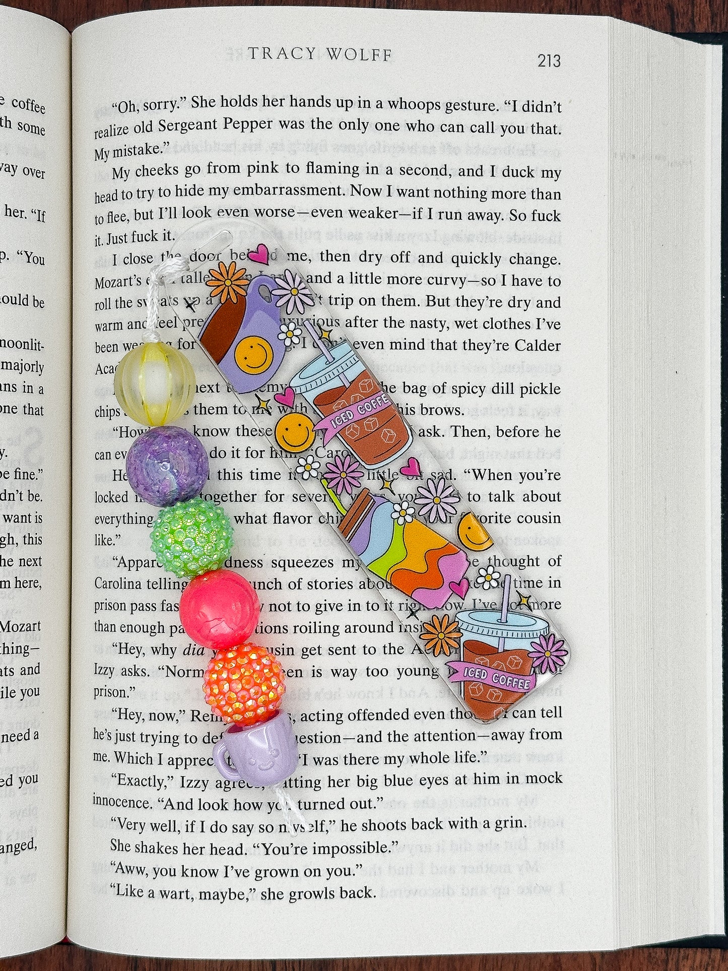 Iced Coffee & Good Vibes Bookmark ☕🌼📖