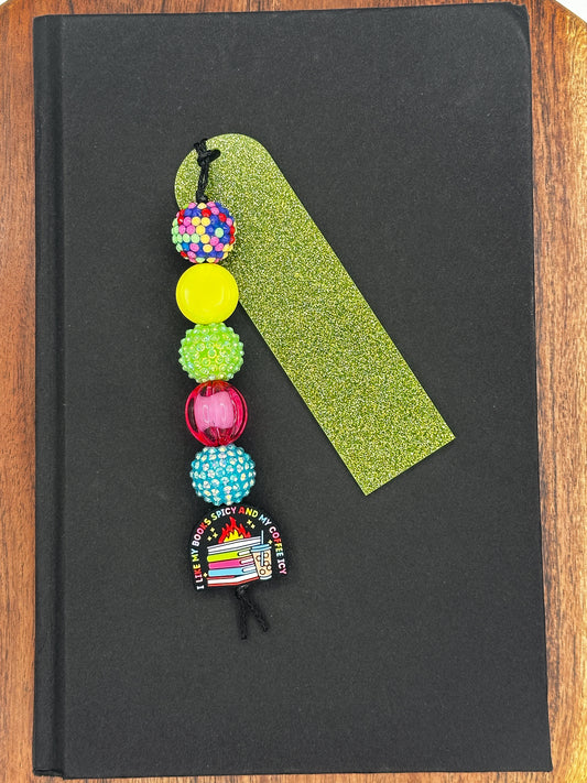 Spicy Books & Iced Coffee Bookmark