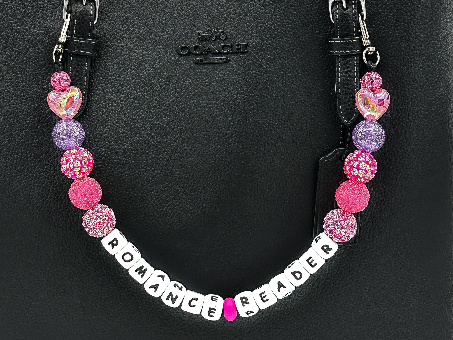 Romance Reader Purse Charm – Pink & Purple