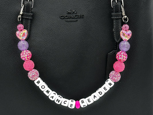 Romance Reader Purse Charm – Pink & Purple