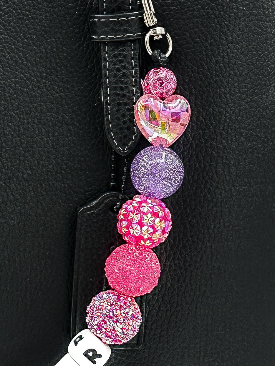 Romance Reader Purse Charm – Pink & Purple