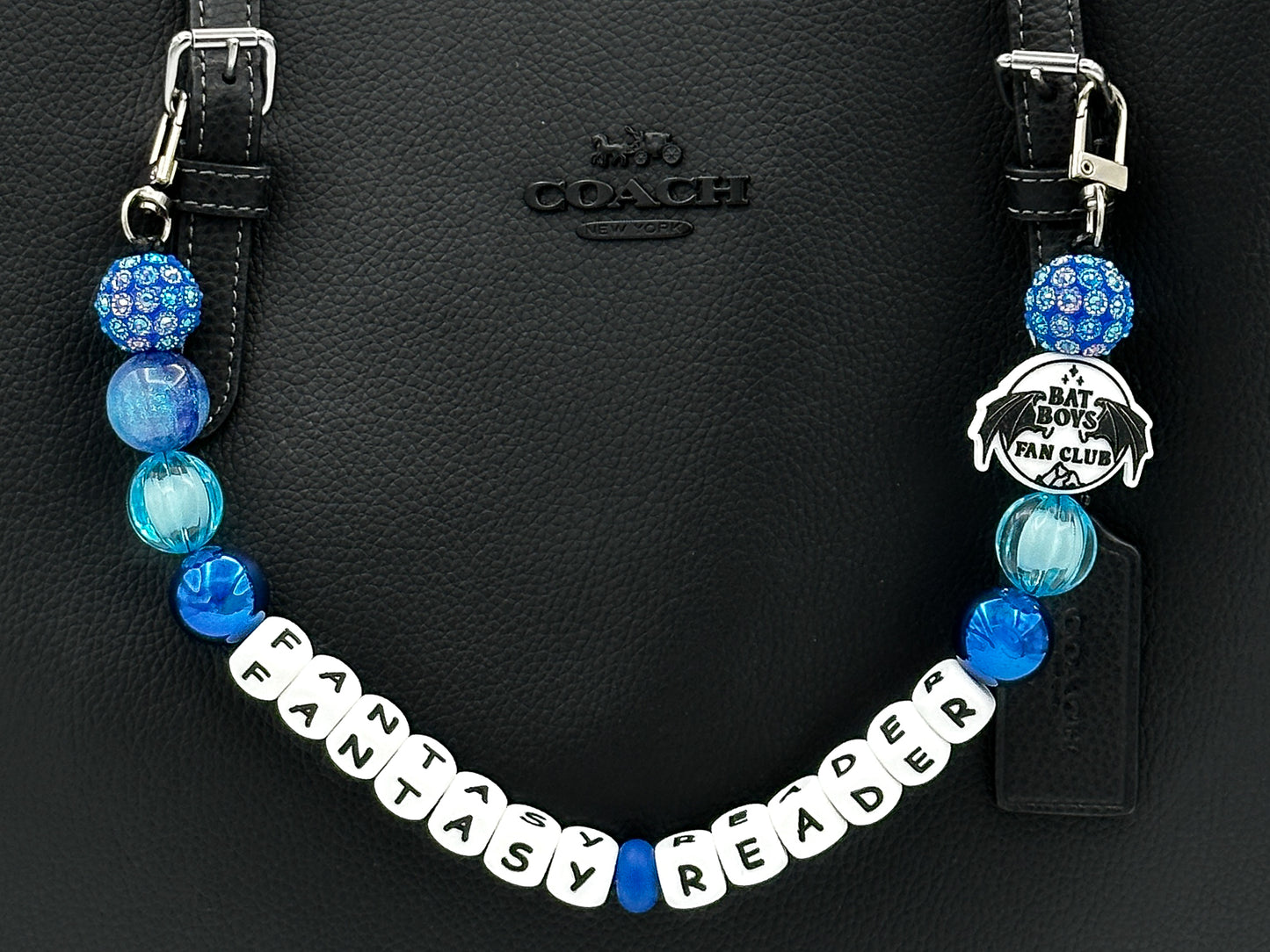 Bat Boys Fantasy Reader Purse Charm – Blue