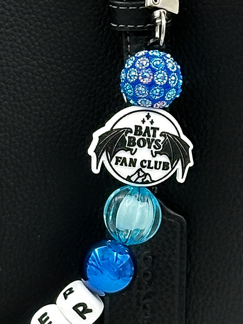 Bat Boys Fantasy Reader Purse Charm – Blue