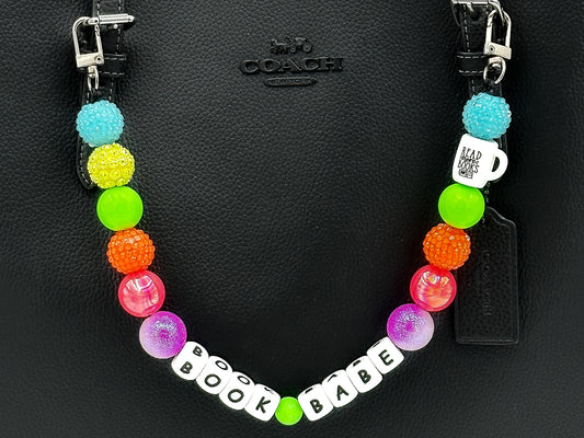 Neon Dream Book Babe Purse Charm