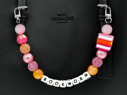 Sunset Reads Bookworm Purse Charm