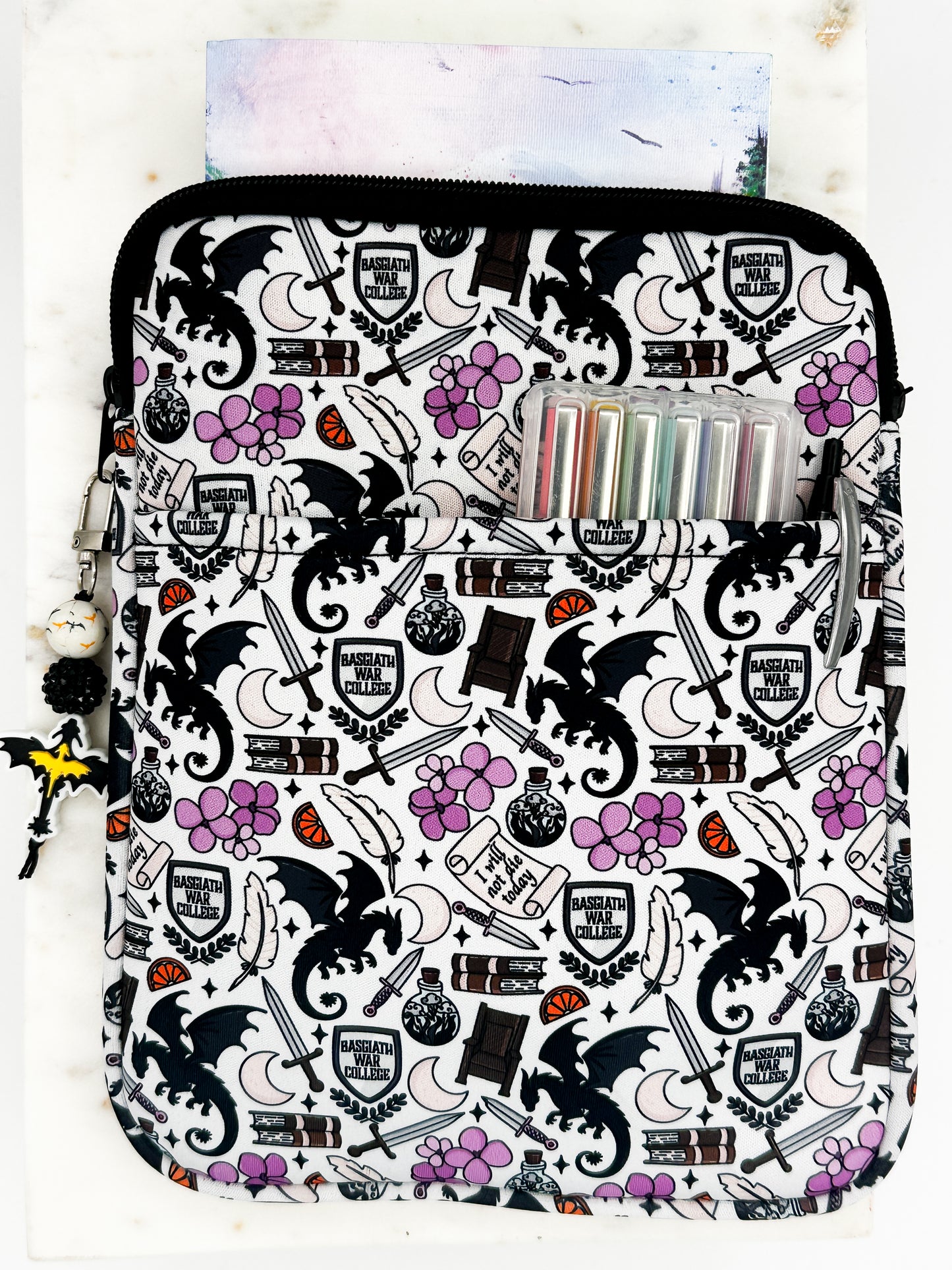 Fourth Wing-Inspired Dragon Book Sleeve – Rider Ready