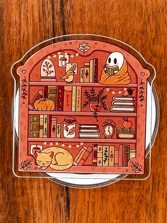 Haunted Bookshelf Magnetic Phone & Kindle Grip