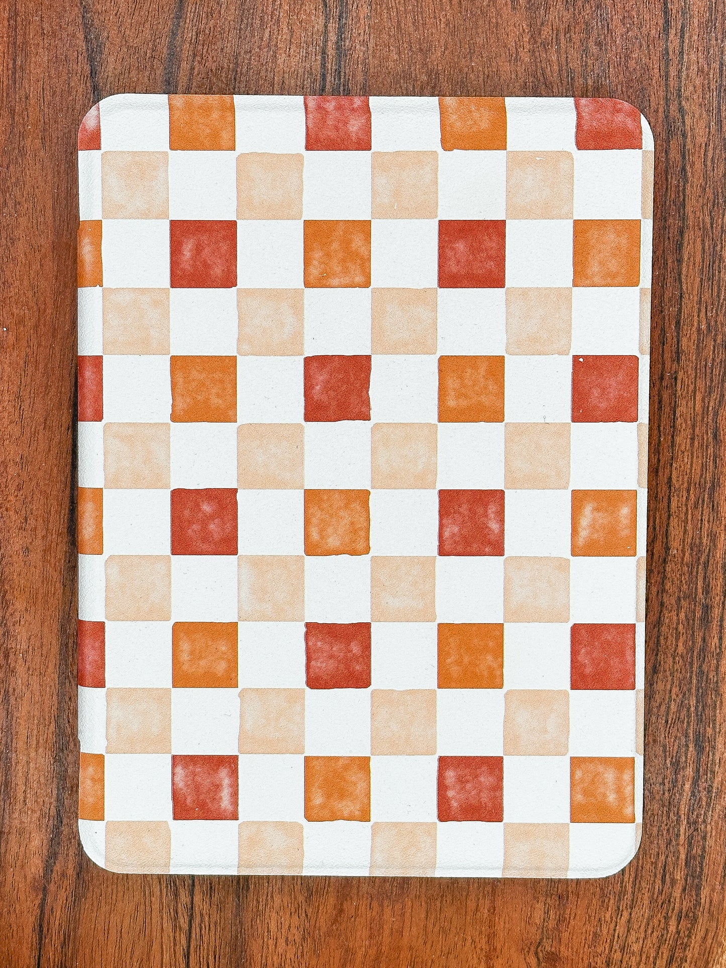 Tan Checkerboard Kindle Case