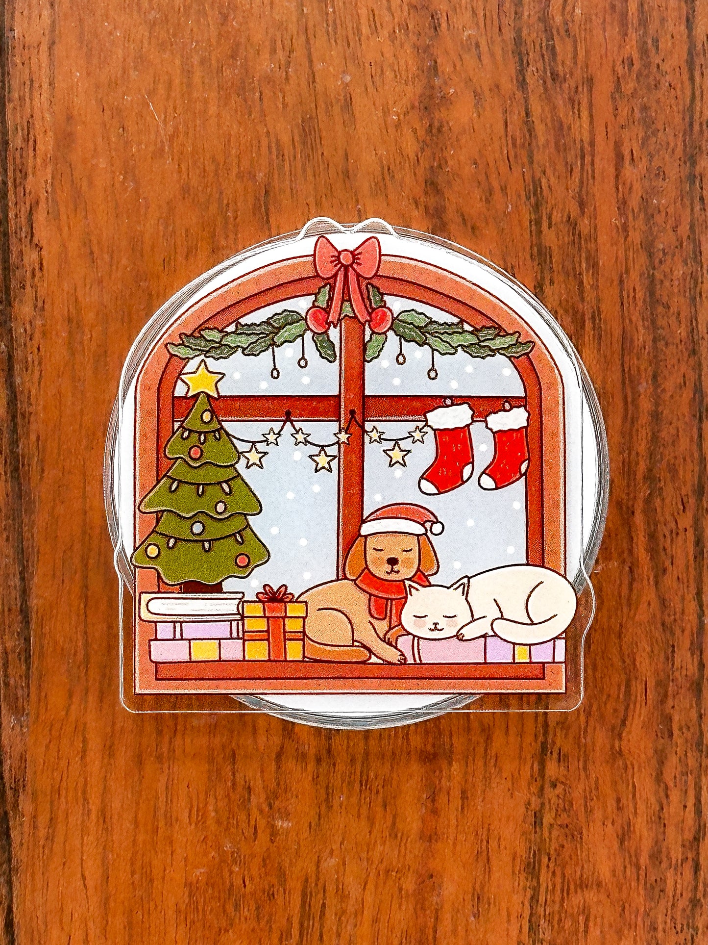 Cozy Christmas Window MagSafe Grip