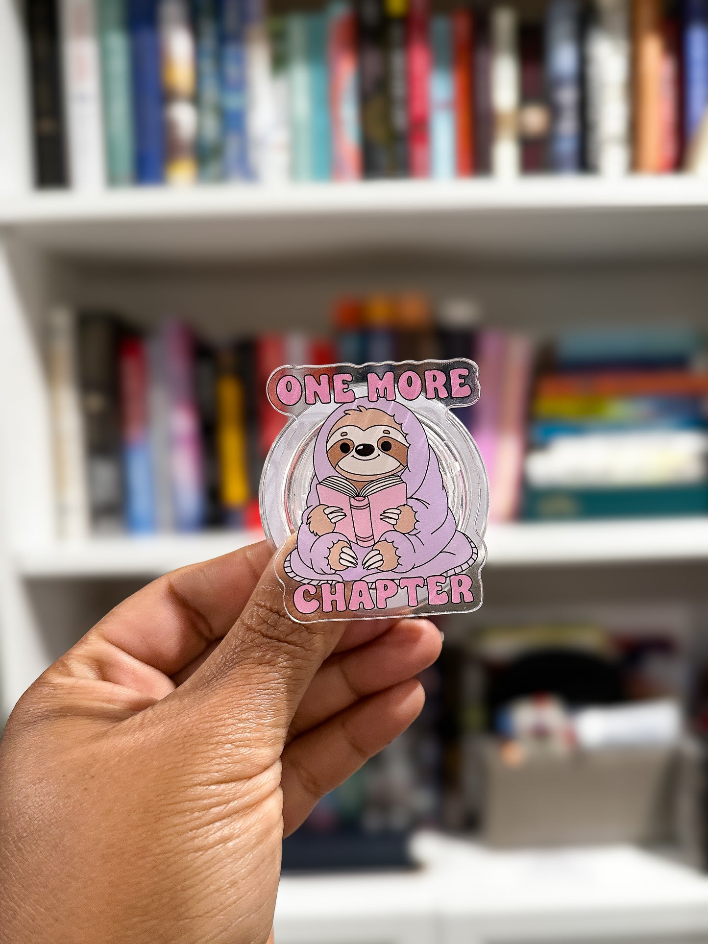 One More Chapter Sloth MagSafe Phone Grip