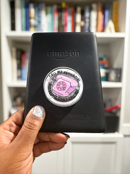 Call Me Antisocial Magnetic Phone & Kindle Grip