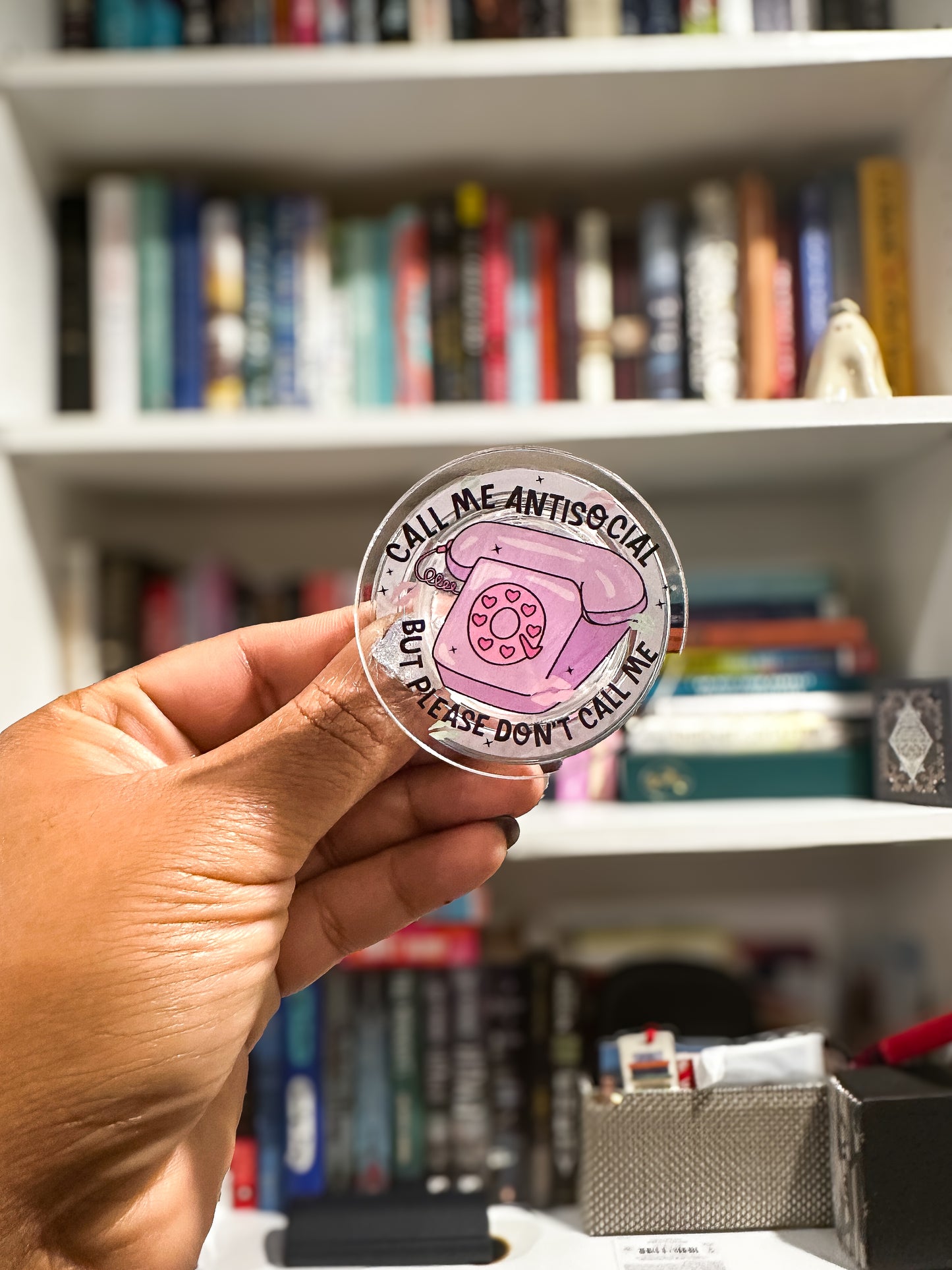 Call Me Antisocial Magnetic Phone & Kindle Grip