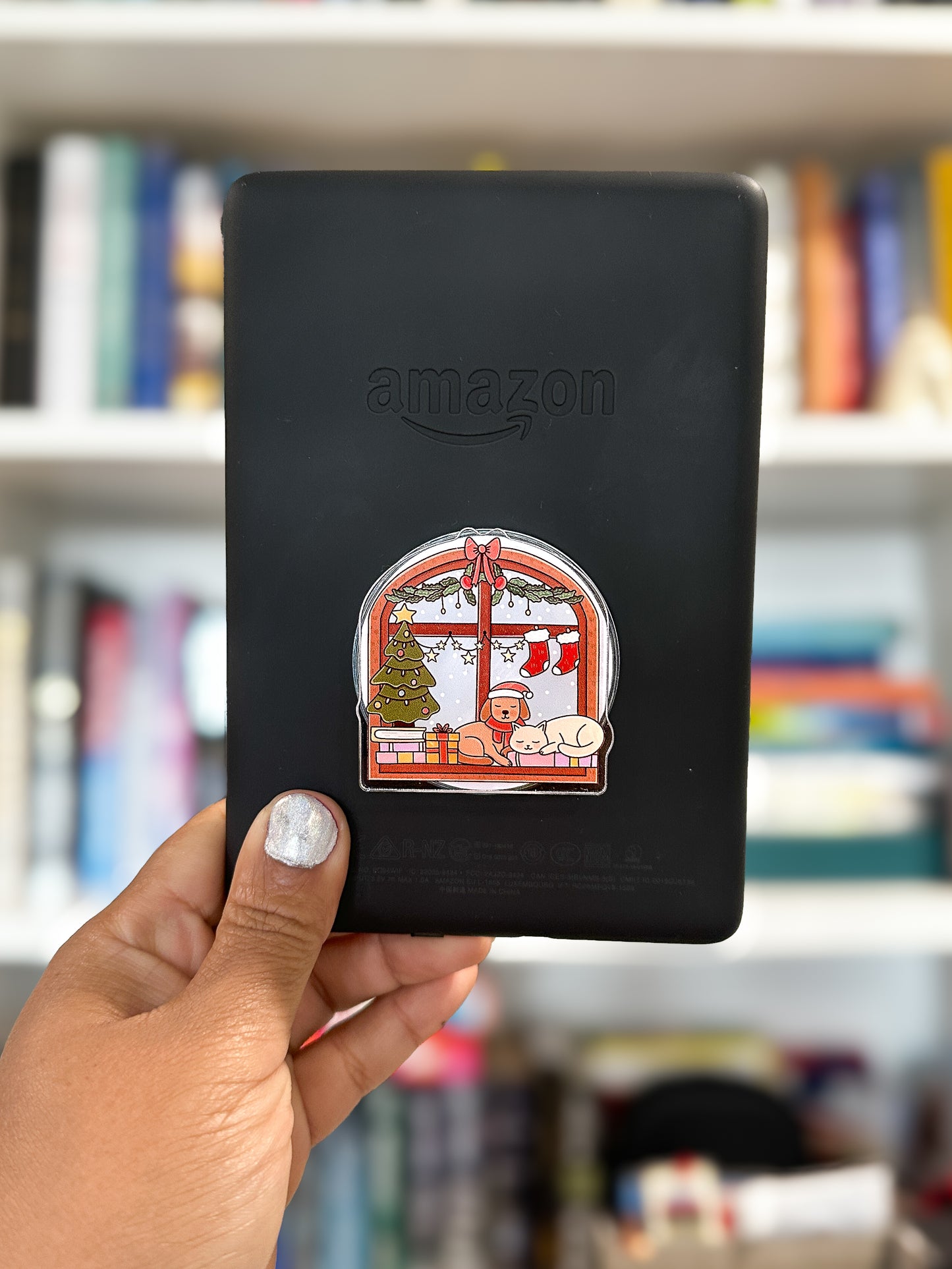 Cozy Christmas Window MagSafe Phone Grip