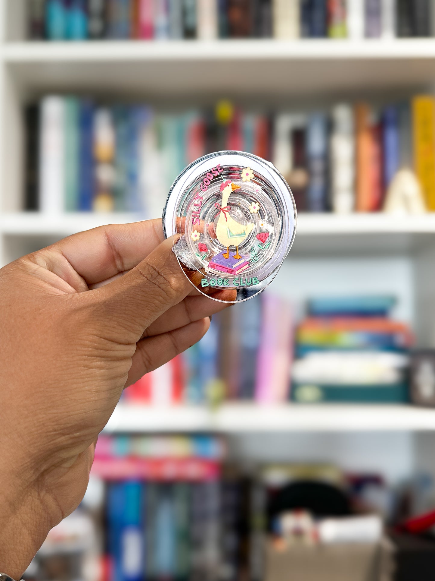 Silly Goose Book Club Magnetic Phone Grip