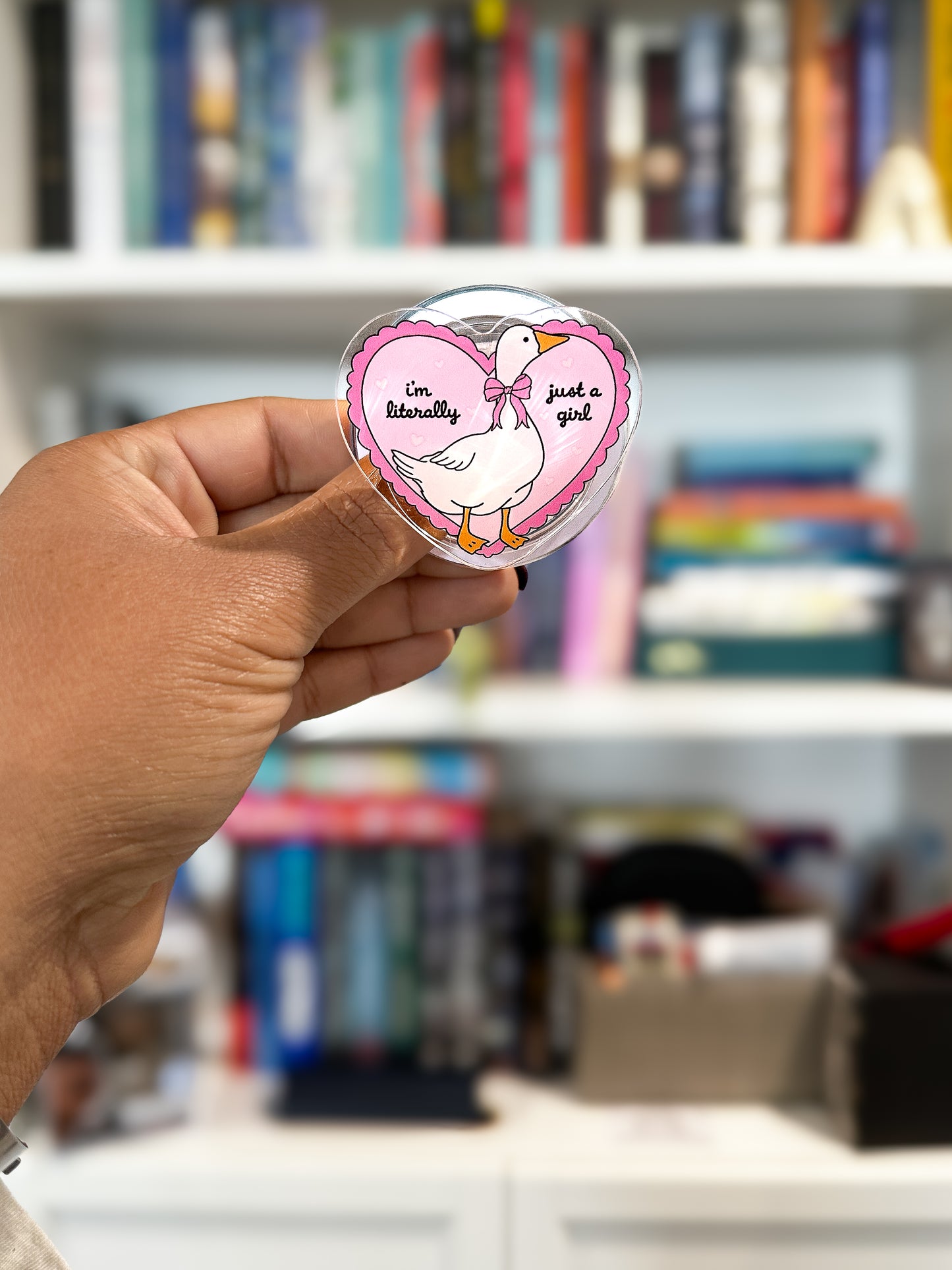 Literally Just a Girl Goose Magnetic Phone & Kindle Grip