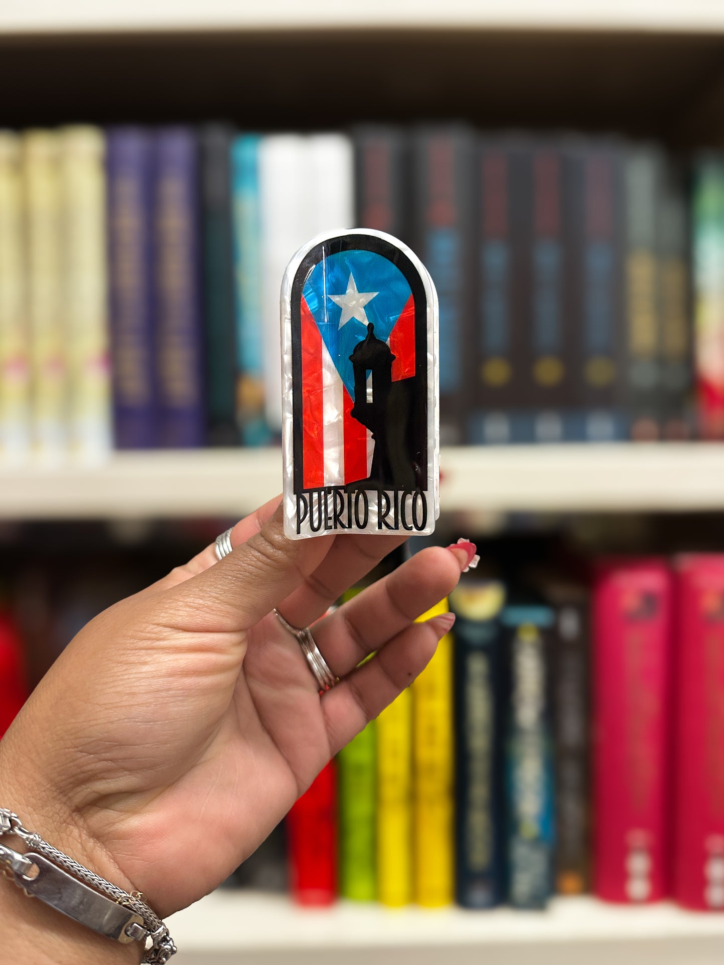 Puerto Rico Pride Boricua Hair Claw Clip