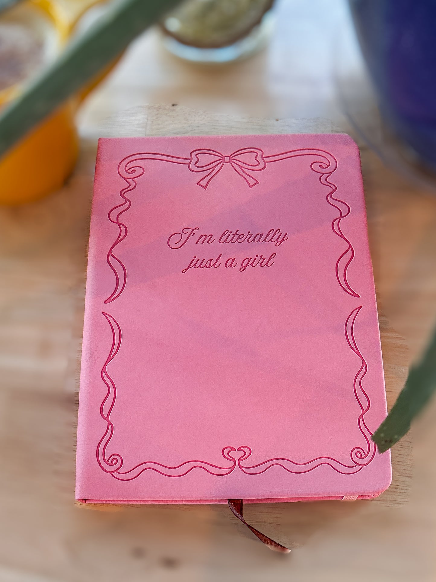 I’m Literally Just a Girl Pink Embossed A5 Journal