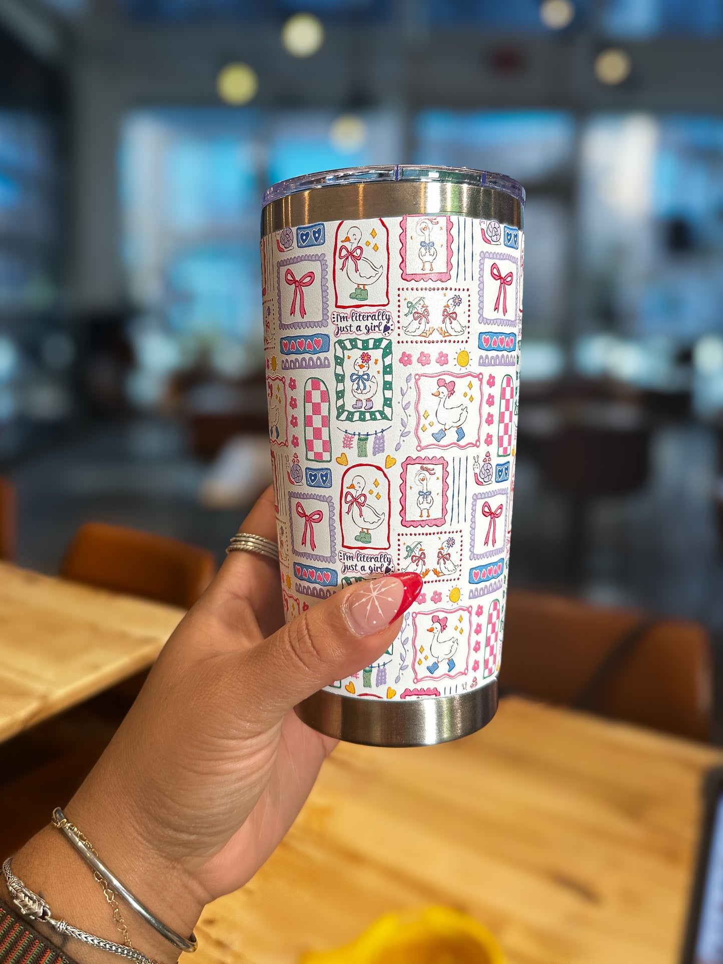 I’m Literally Just a Girl Goose  20oz Stainless Steel Tumbler