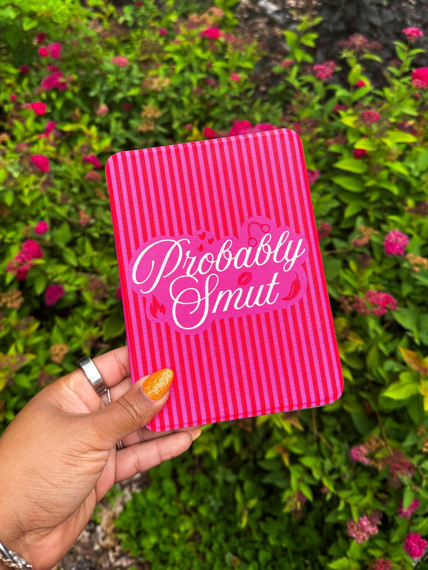 Probably Smut Kindle Case | 2024 Paperwhite & Colorsoft Case with Clear Back and Hand Strap