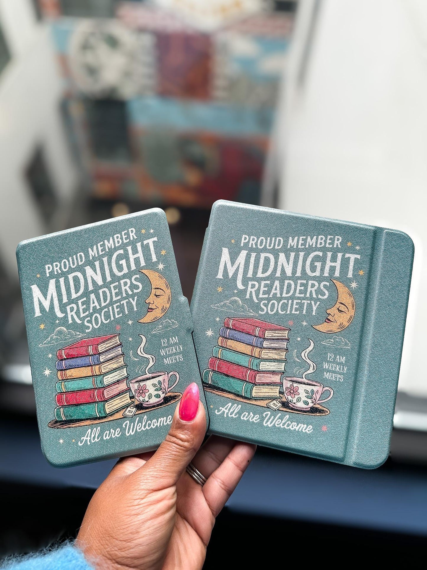 Midnight Readers Society Kobo Case | Kobo Libra & Clara Cover with Hand Strap