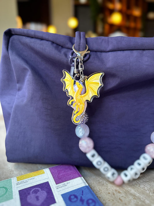 Choose Your Dragon Acrylic Bag Charm