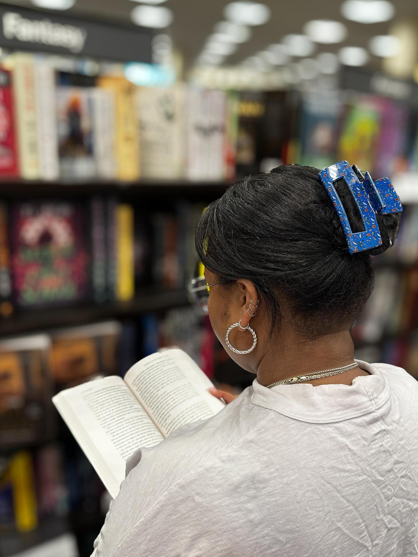 Starlight Dreams Bookish Hair Claw Clip
