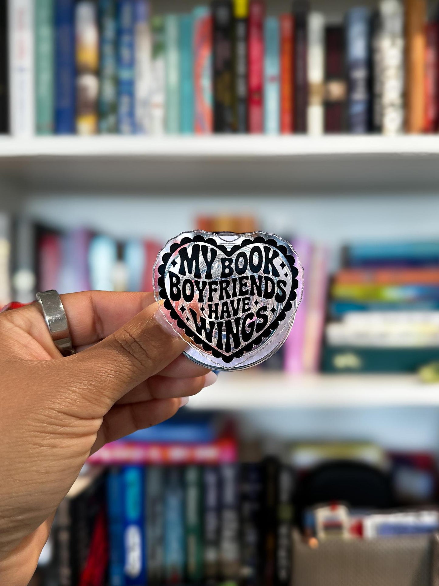 My Book Boyfriends Have Wings MagSafe Phone & Kindle Grip