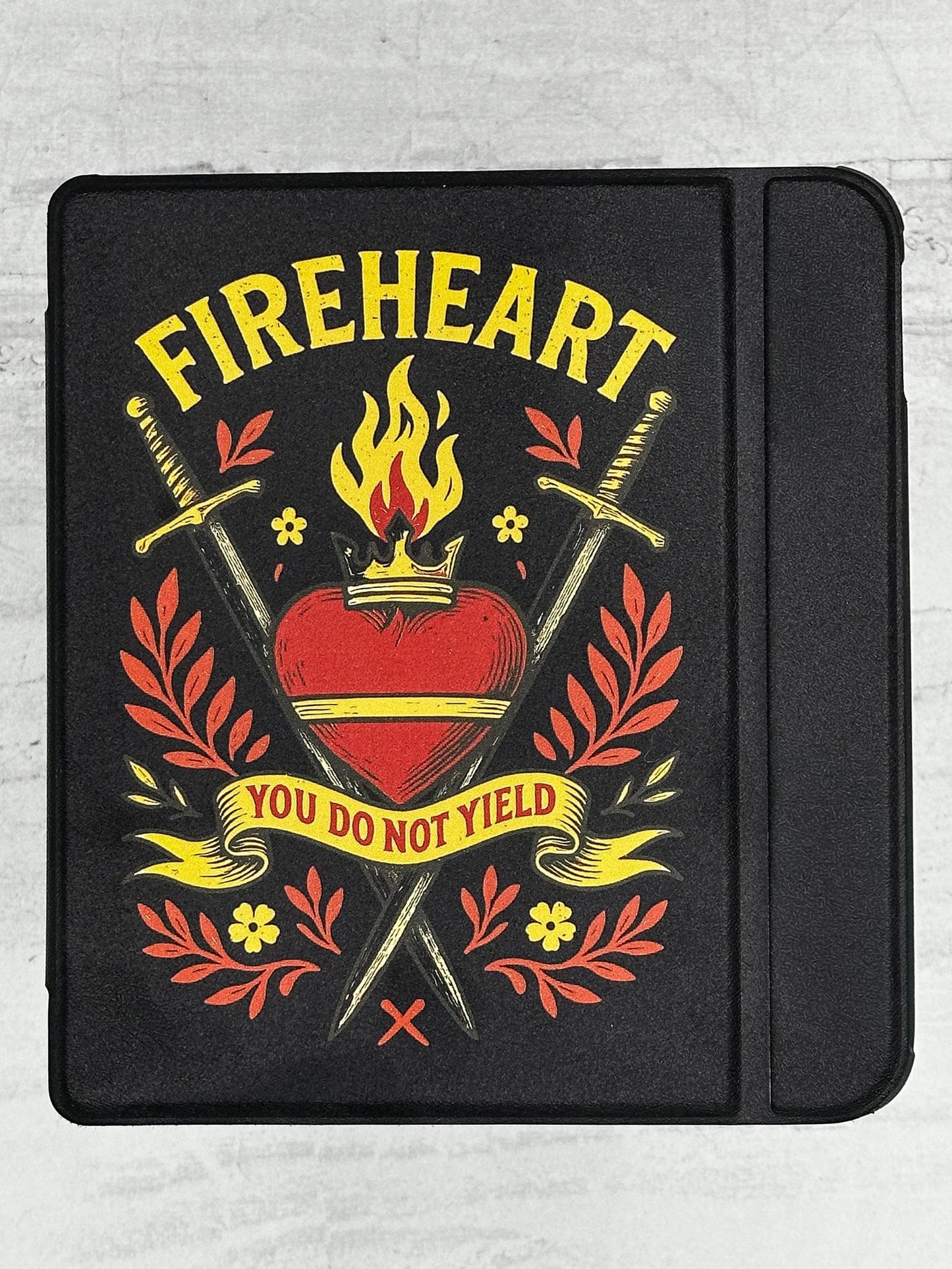 Heart of Flame Kobo Case | Kobo Libra & Clara Cover with Hand Strap